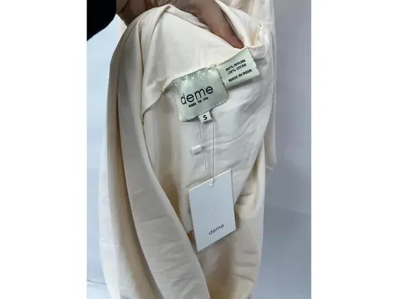 Deme by Gabriella Pearl Gown in Off White - Picture 8 of 9